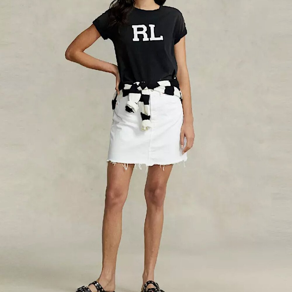 Polo Ralph Lauren Distressed Denim Skirt
